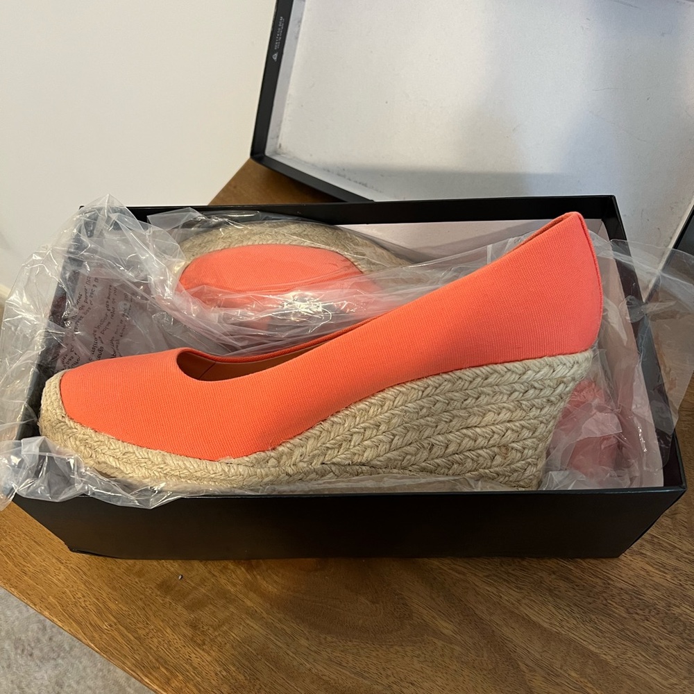 J. Crew Coral Wedges - Espadrille